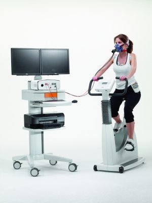 Station d'épreuve d'effort cardio-respiratoire - PRE-201 series - Piston -  avec vélo d'exercice