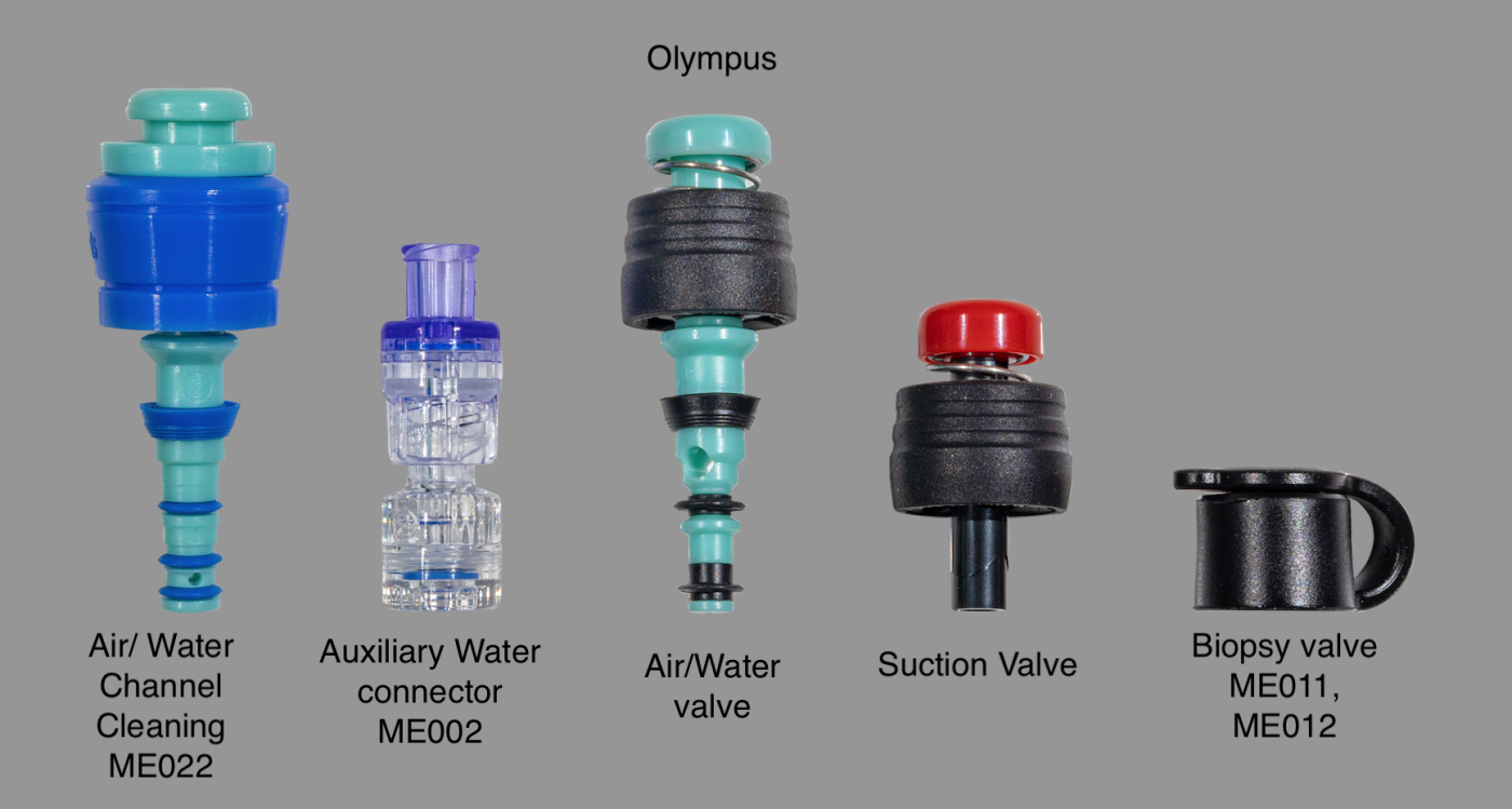 Basic Valve 5-Set with Auxiliary Water Connector, Air/water Cleaning Adapter