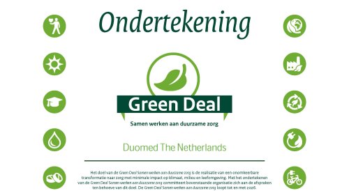 Green deal duurzame zorg